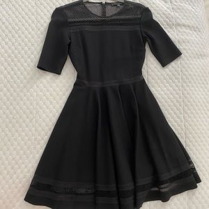 NWOT Marna Ro A-Line 3/4 Sleeve Netted Dress XS